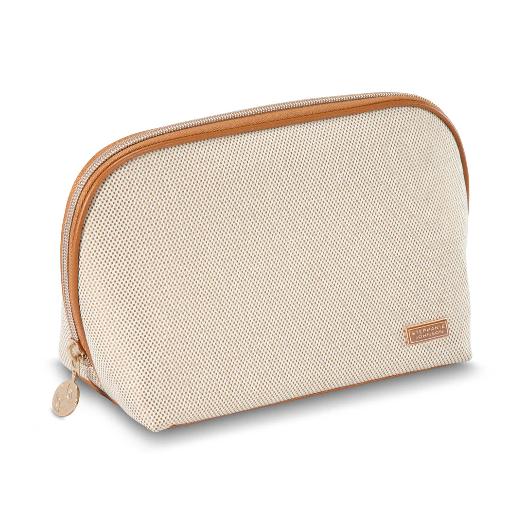 Ivory Lola Makeup Bag