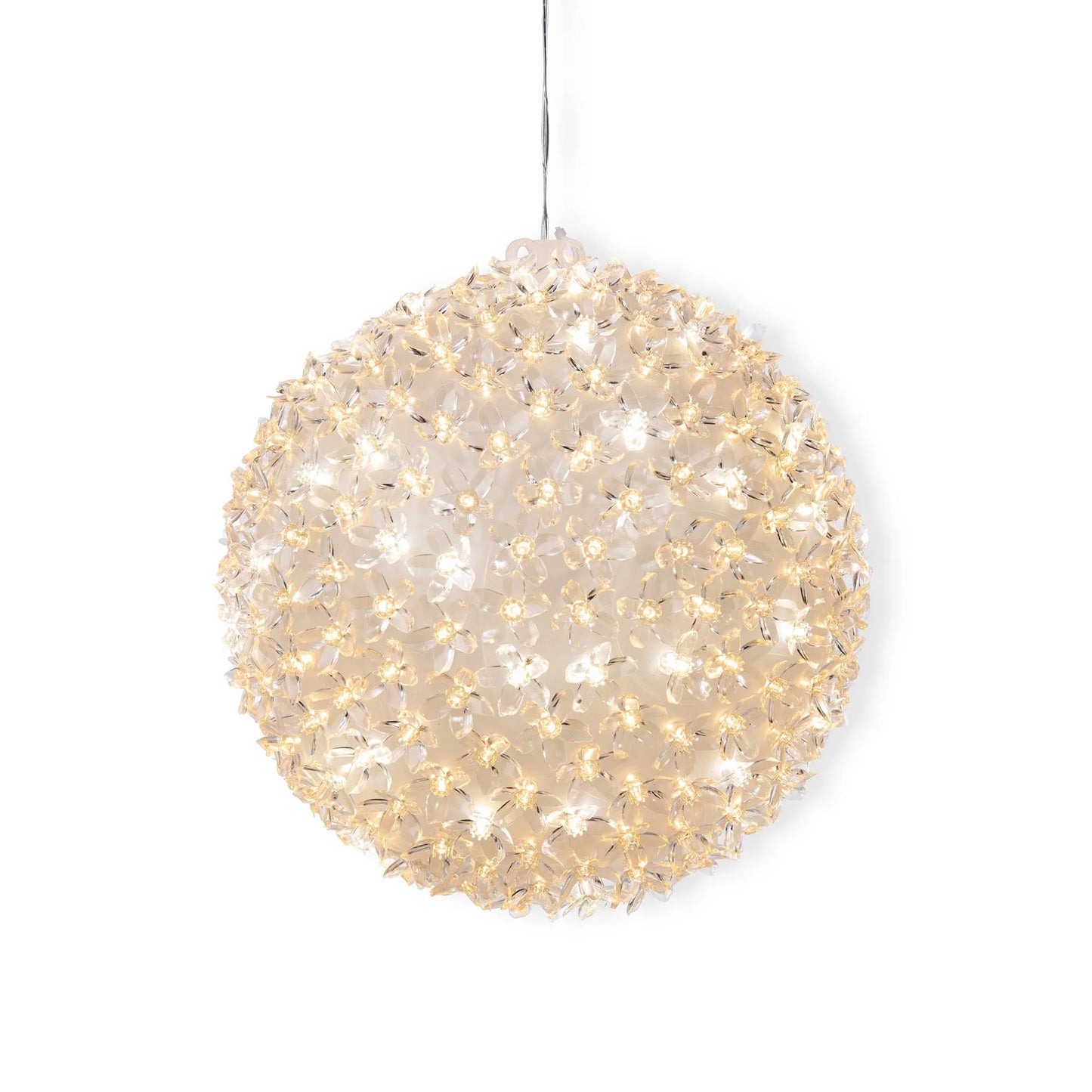 Lit Floral Sphere Large