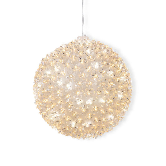Lit Floral Sphere Large