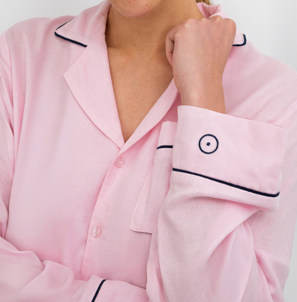 Woven Cotton Long PJ Set