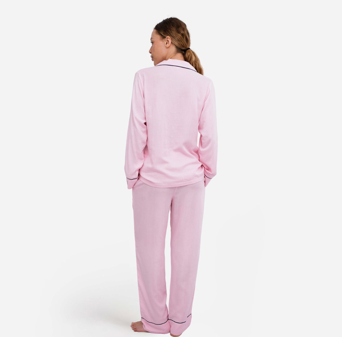 Woven Cotton Long PJ Set