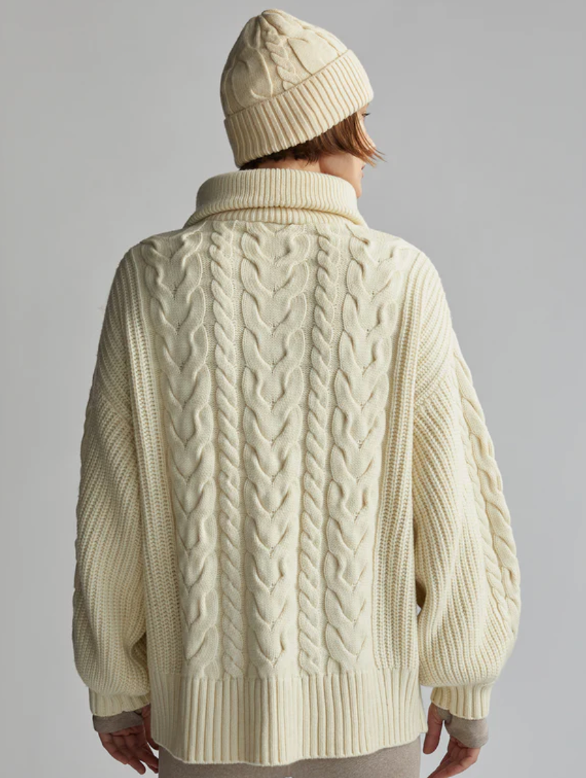 Daria HalfZip CableKnit