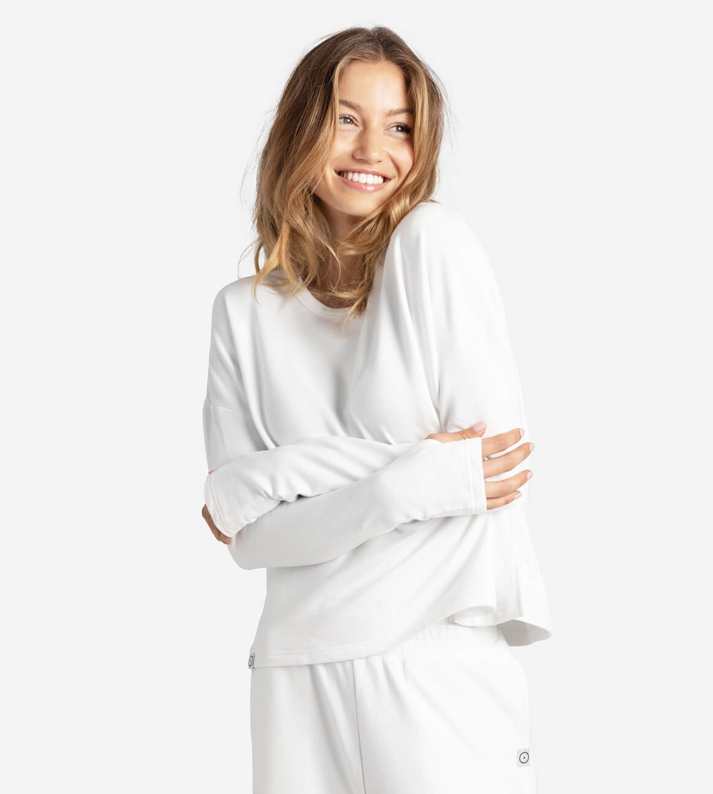 French Terry Long Sleeve Top