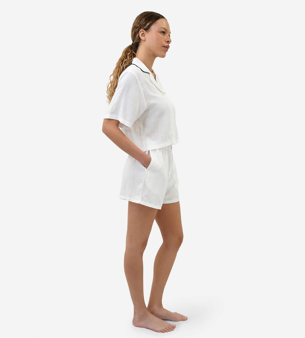 Woven Cotton Short PJ Set
