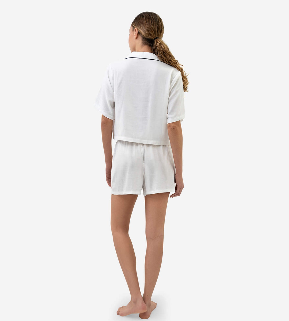 Woven Cotton Short PJ Set