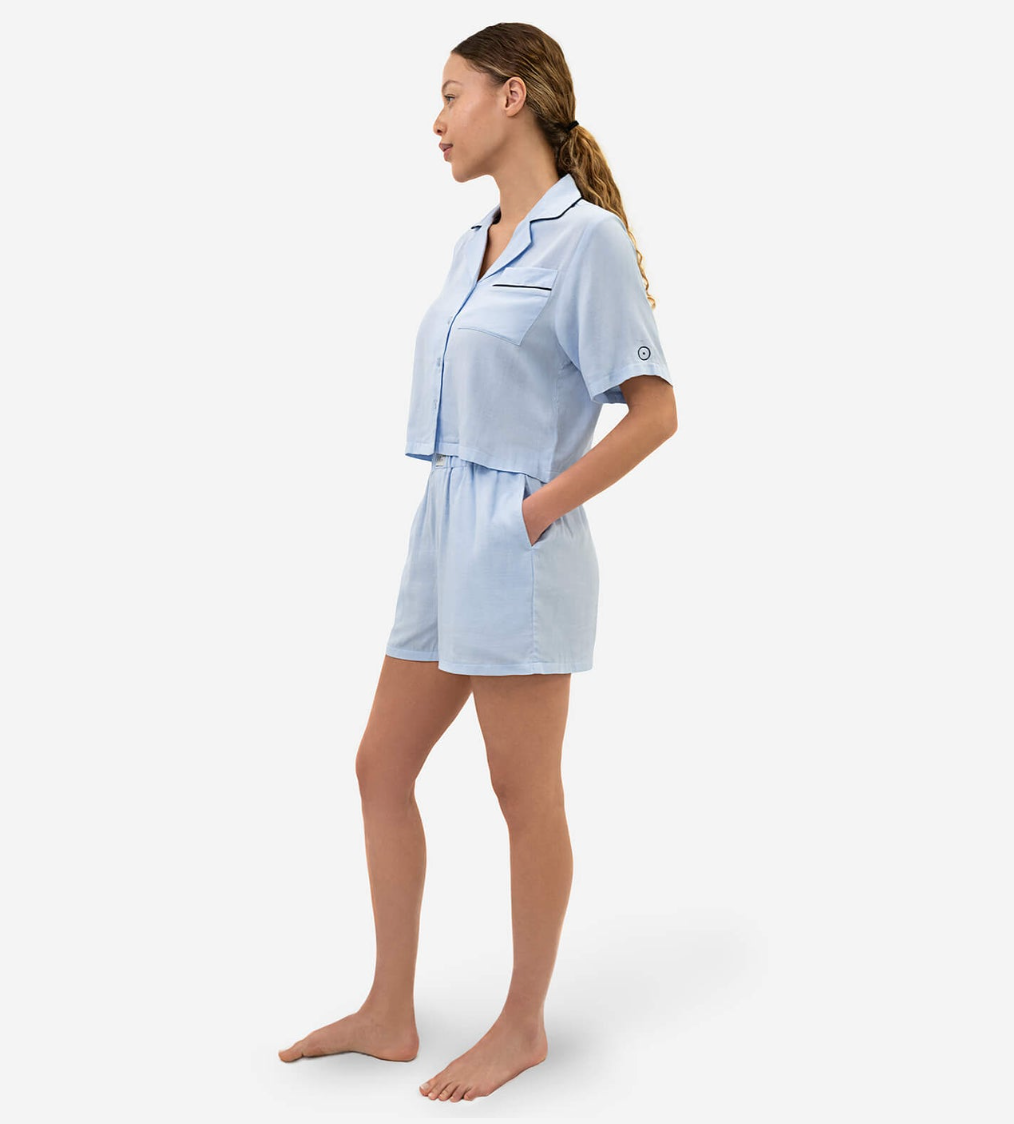 Woven Cotton Short PJ Set