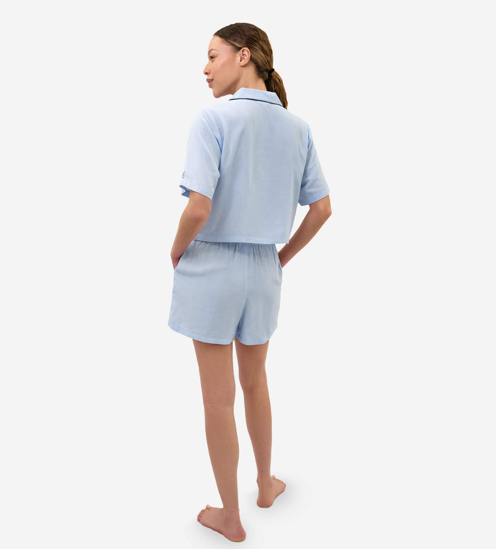 Woven Cotton Short PJ Set