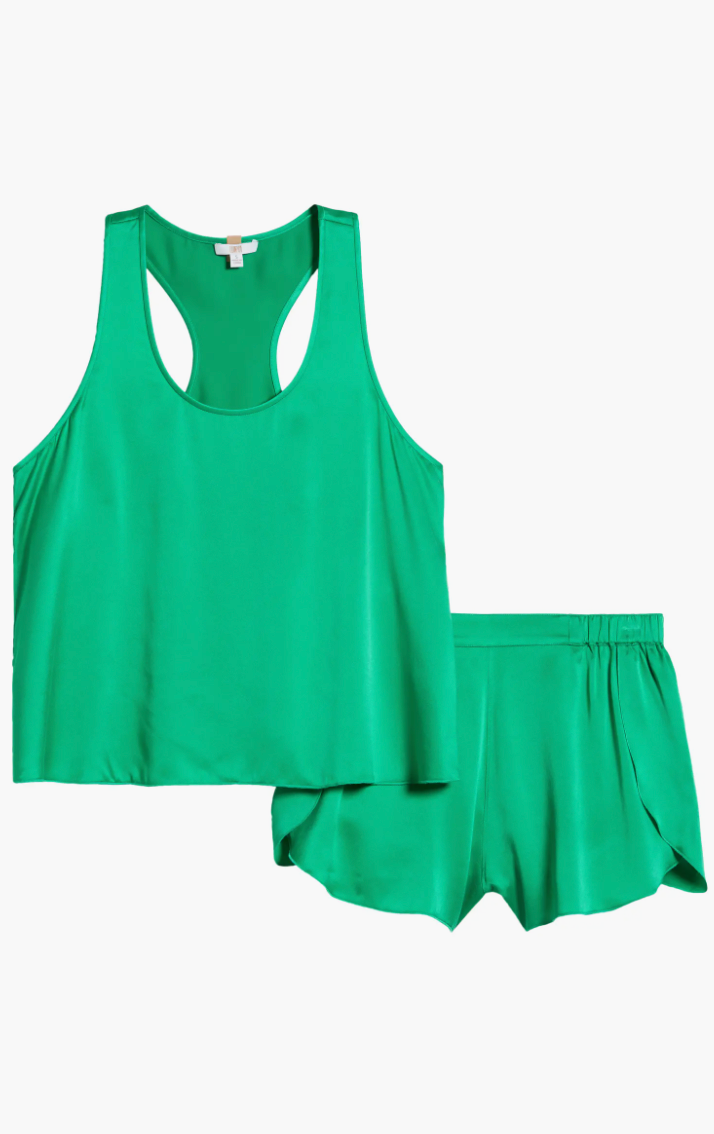 Washable Silk Tulip Back Set: GLADE GREEN