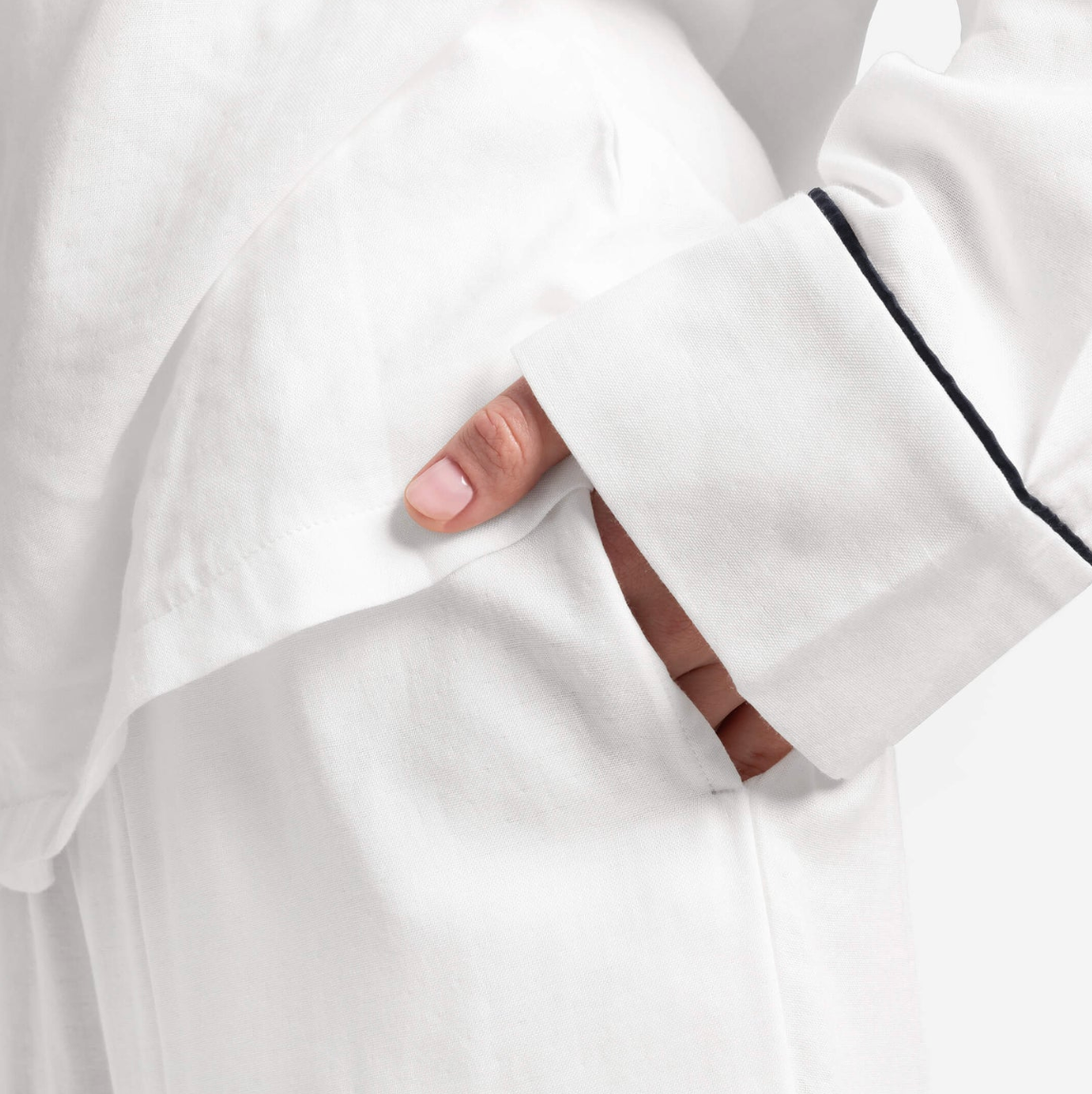 Woven Cotton Long PJ Set