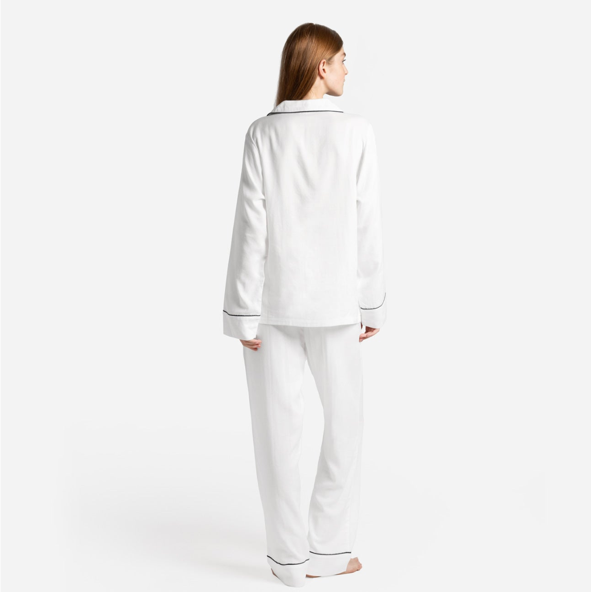 Woven Cotton Long PJ Set