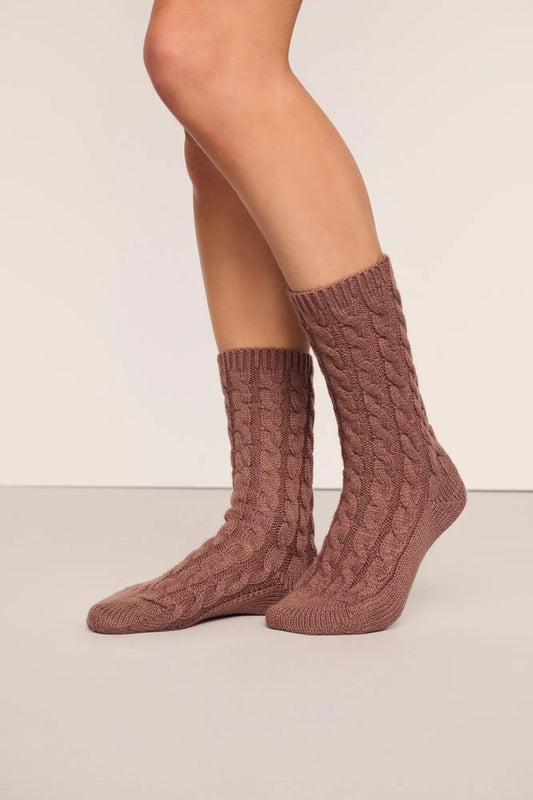 Cozy Socks Deep Taupe