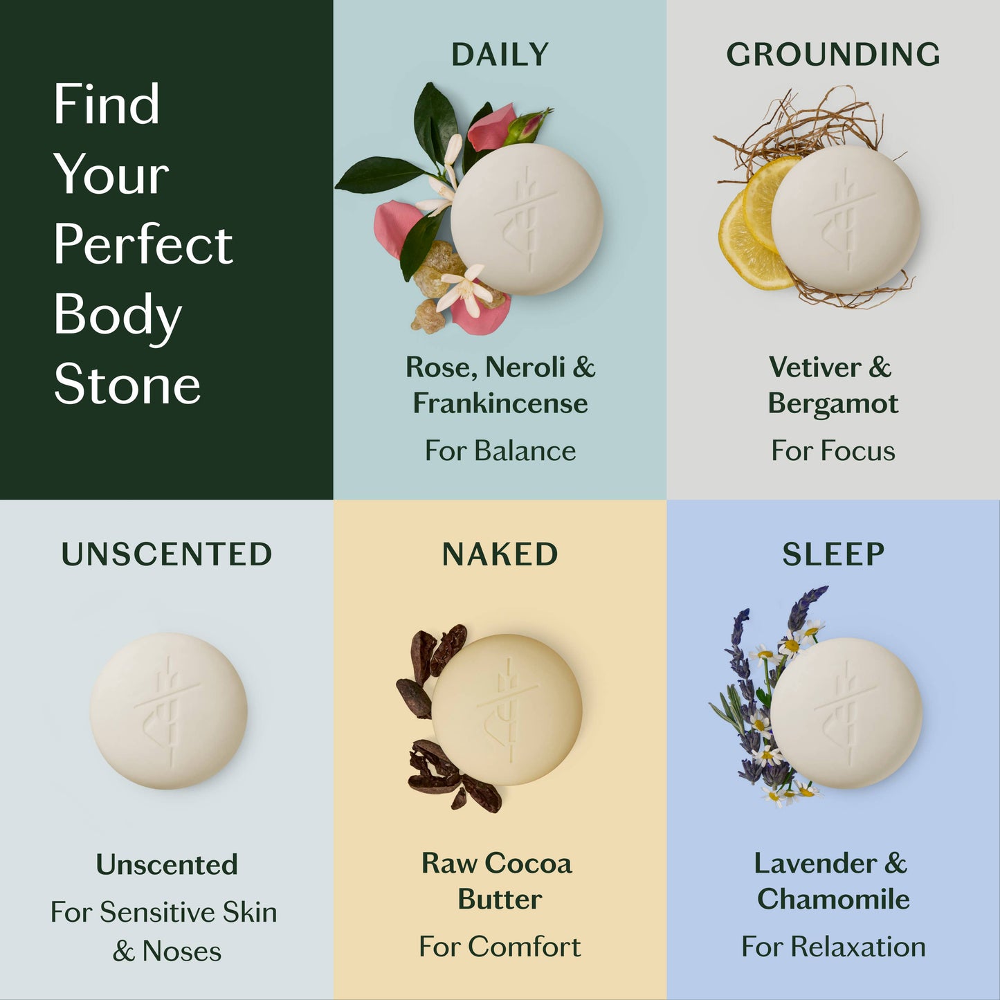 Daily Stone | Deep Moisturizing Lotion Bar: Mini (1 oz)