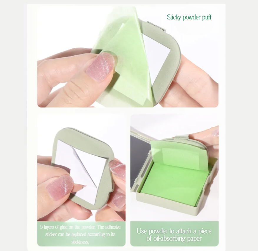 NOVO Sensitive Skin Blotting Paper with Mirror and Case