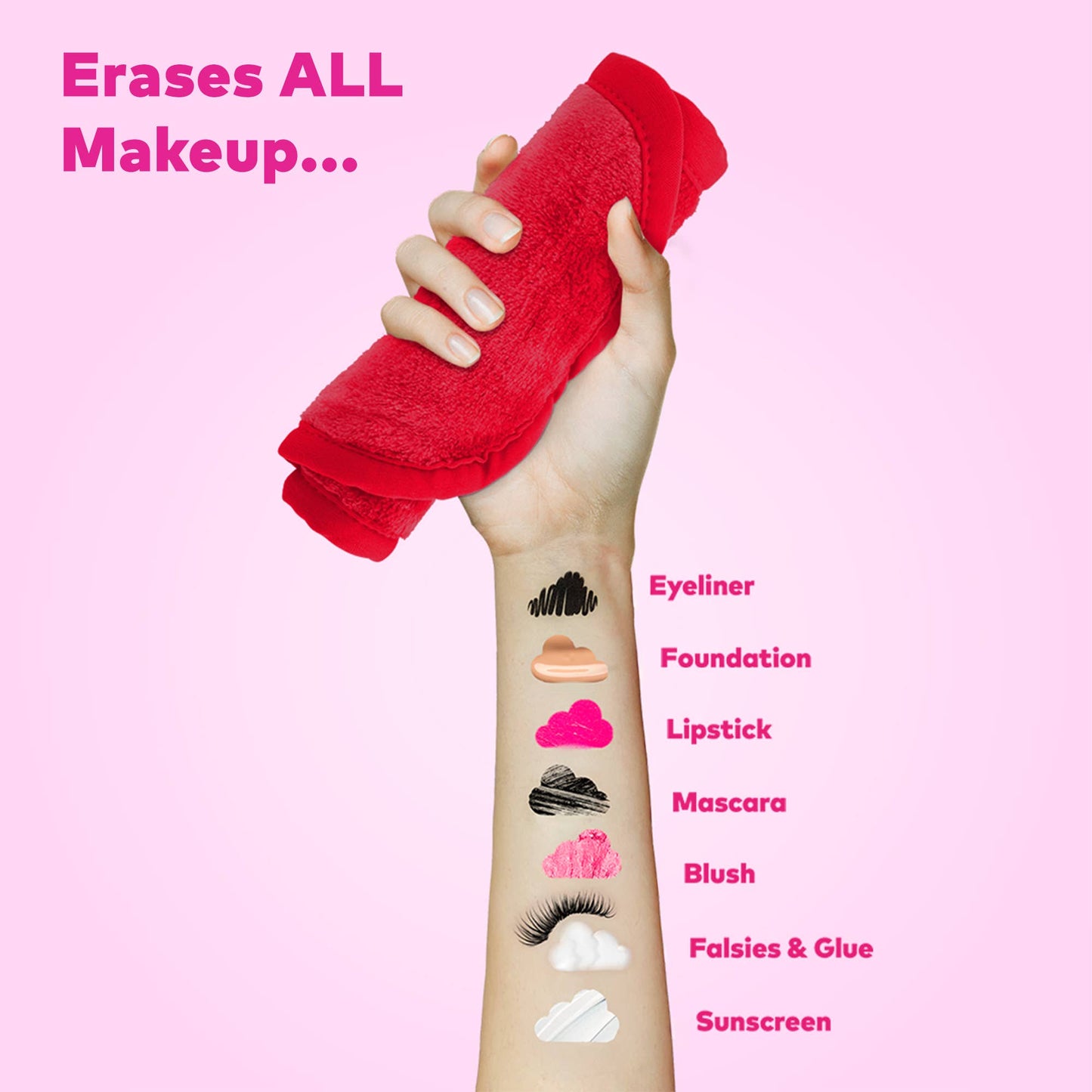 Love Ruby Red MakeUp Eraser PRO