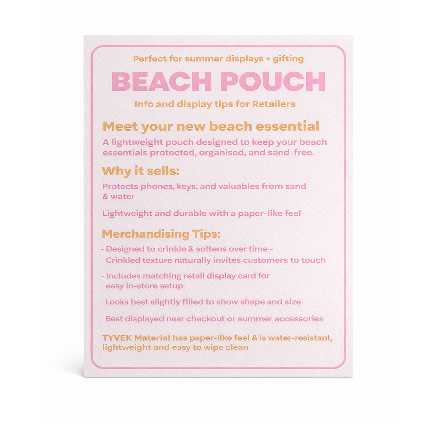 Paradise Beach Pouch 12"