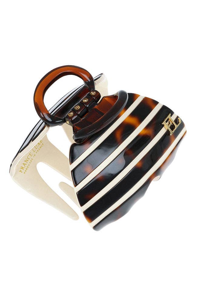 Stripe Large Clip Tokyo Ivory