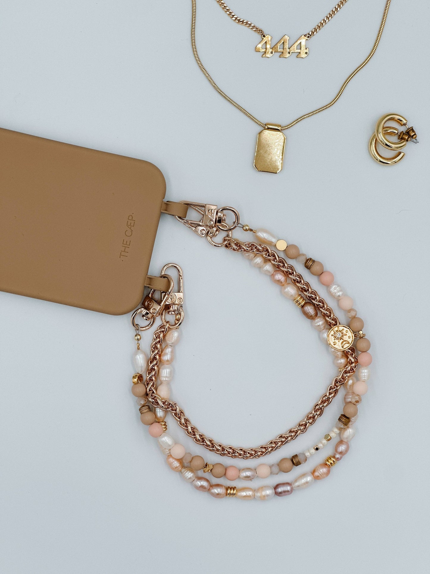 Rosi Minimal - Phone Wristlet: Add Chain / Silver