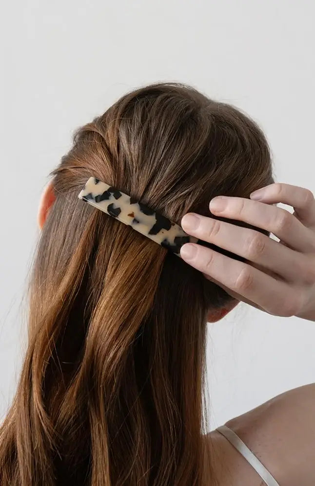 Classic Rectangle Barrette Africa