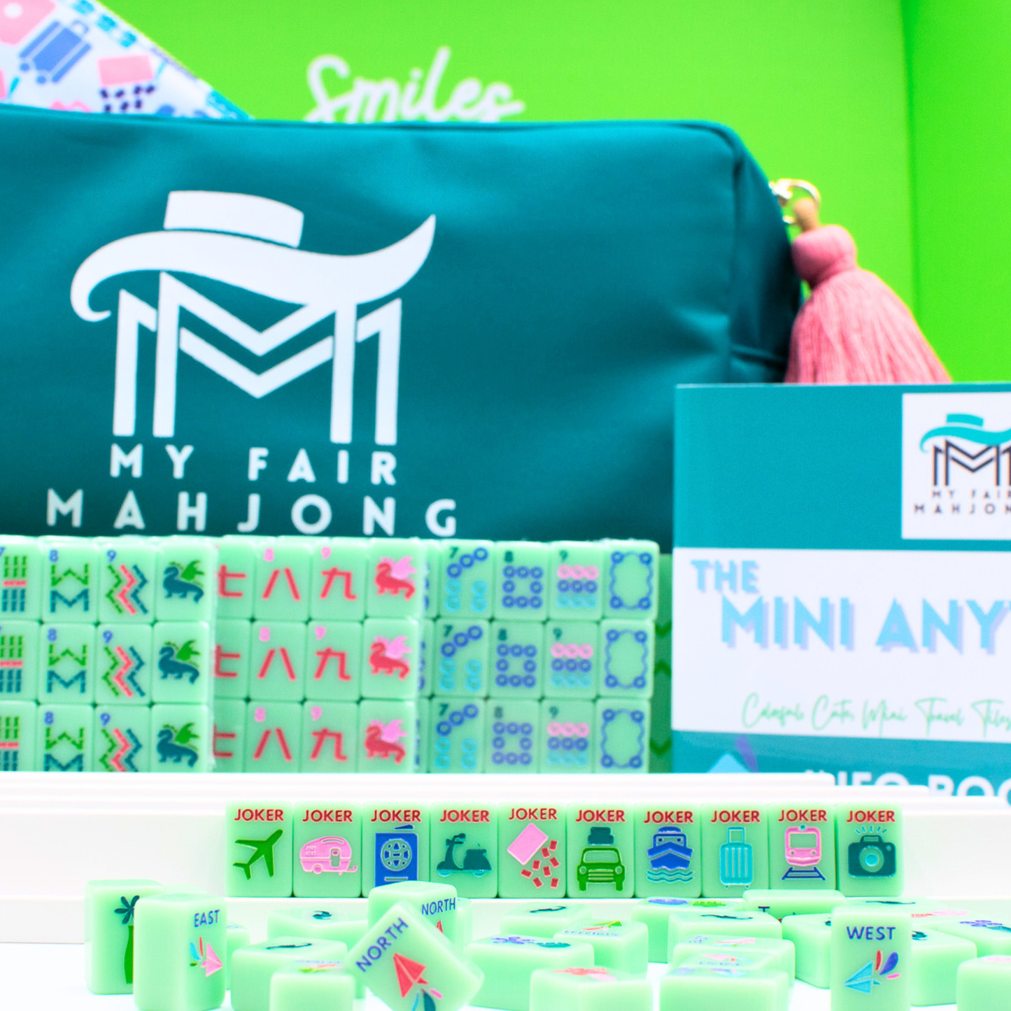 MINI TRAVEL MAHJONG Green