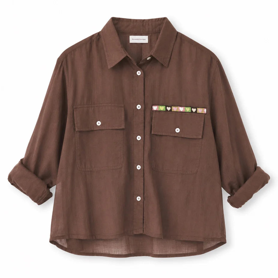 Tia Love Brigade Shirt Caramel Earth