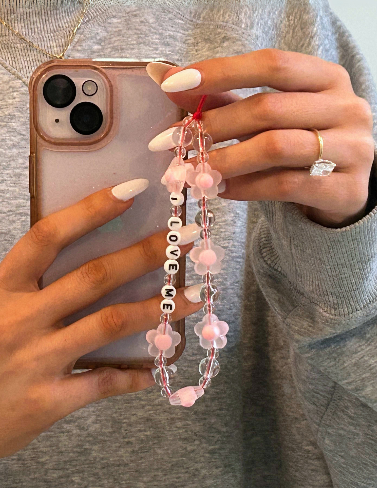 Beaded Phone Charm