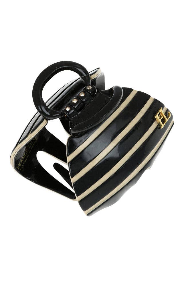 Stripe Large Clip Tokyo Ivory