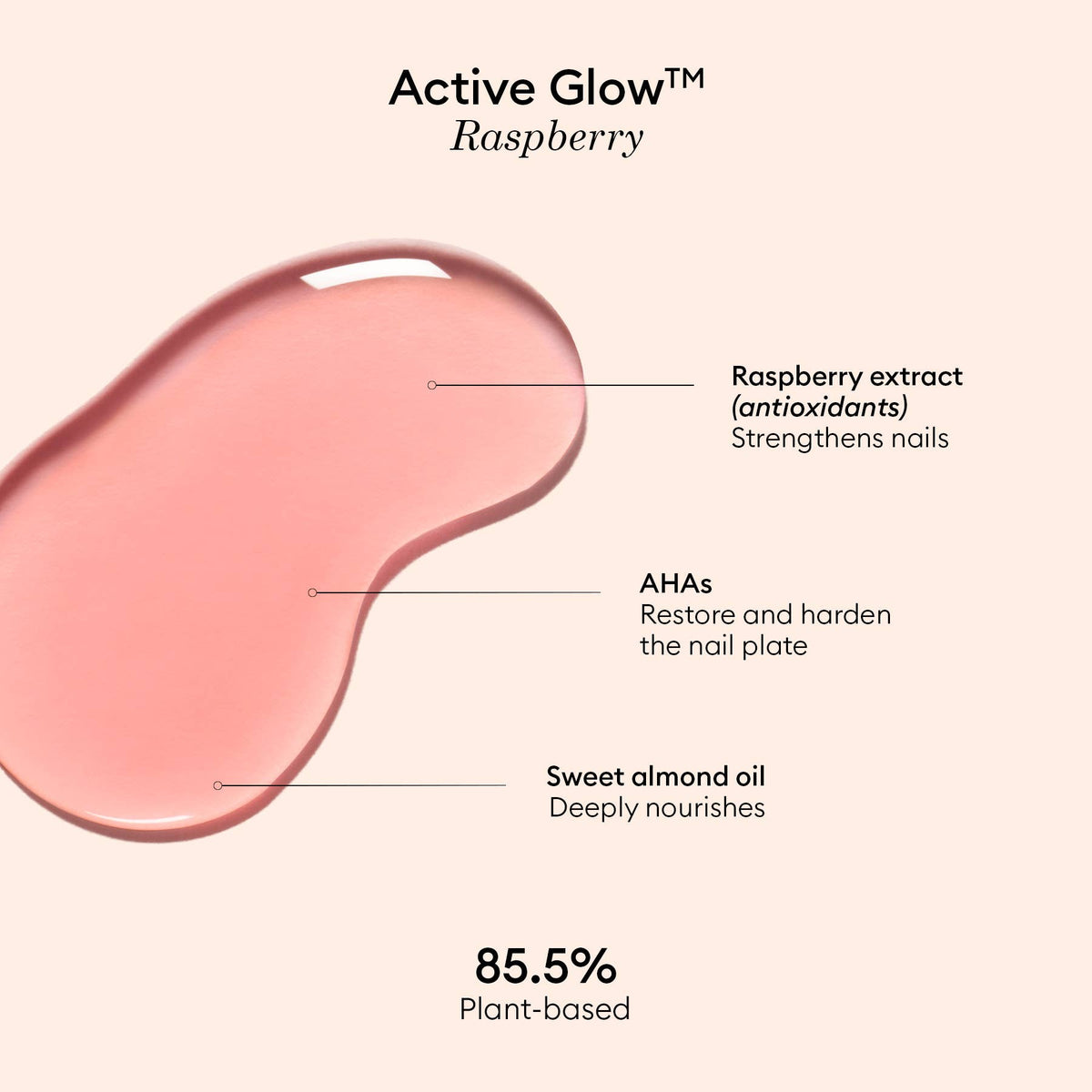 Nail Care - Active™ Glow Care Polish: Cranberry