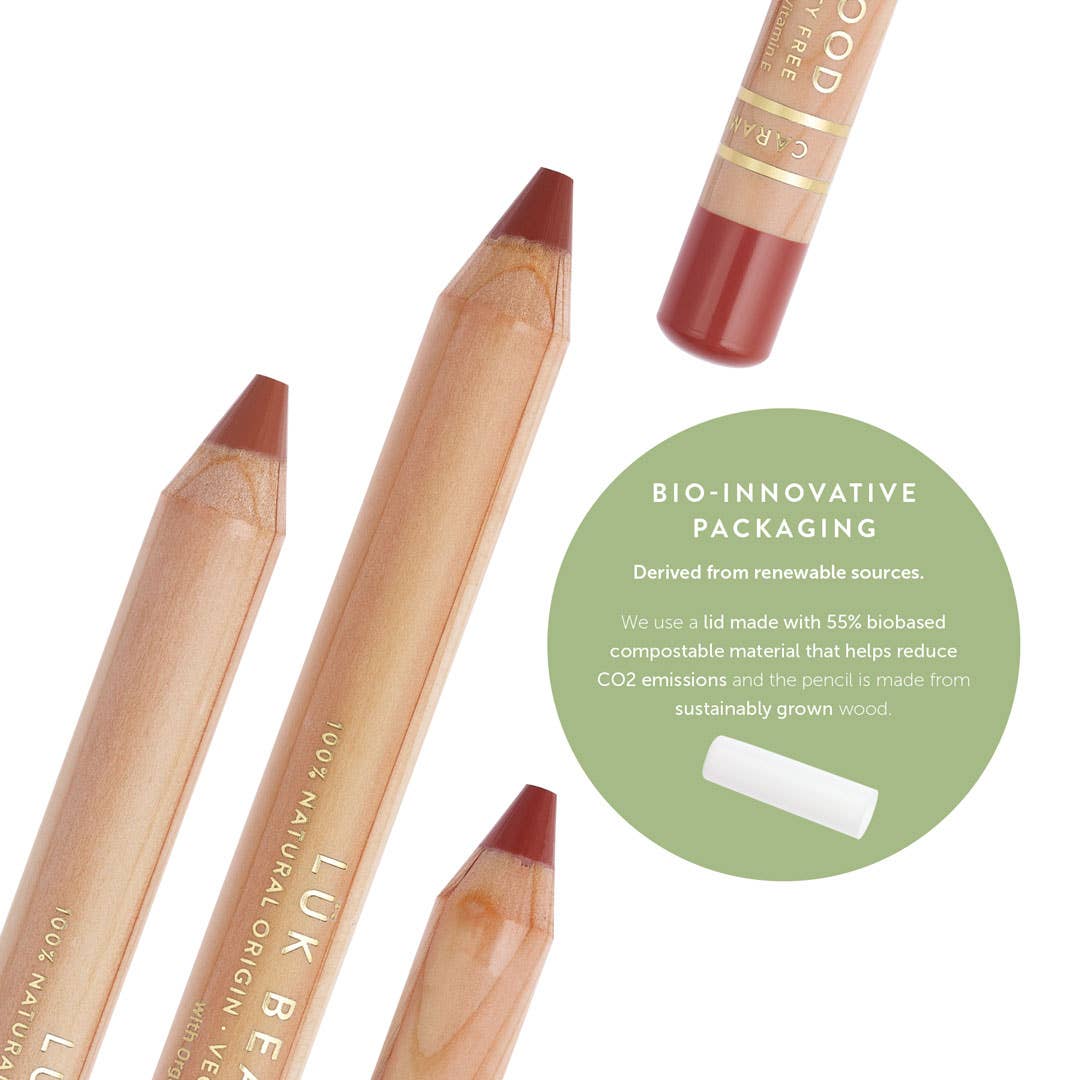 Eco-luxe Lipstick Crayon in Honey Peach