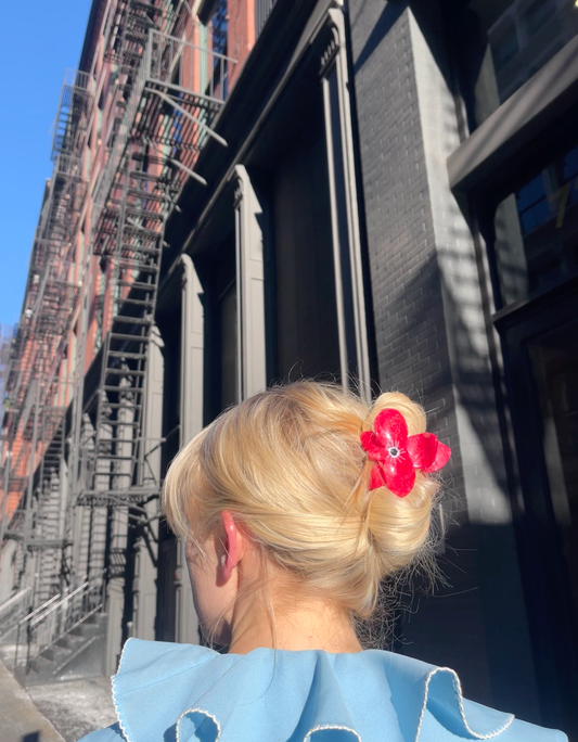 Orchid Flower Hair Clip