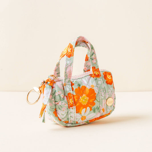 Itty Bitty Duffle Bag Charm-Bouquet Beauty Sage