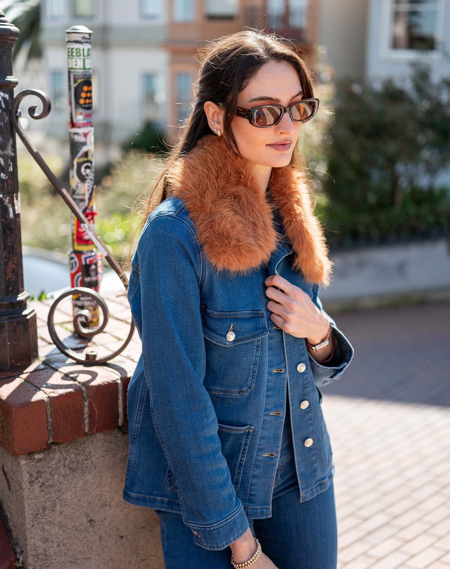 Cozy Cabin Fur Collar-Ginger