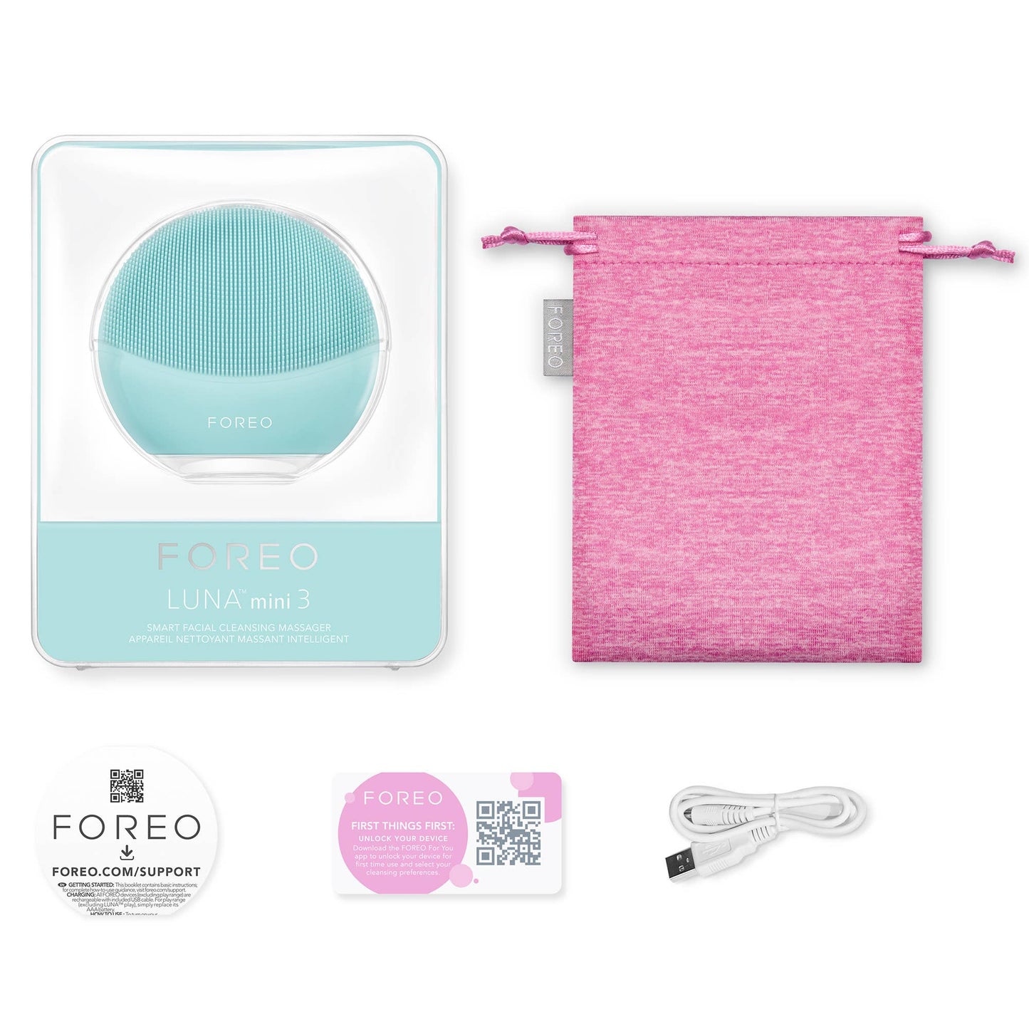 Cleansing Massager: Fuchsia