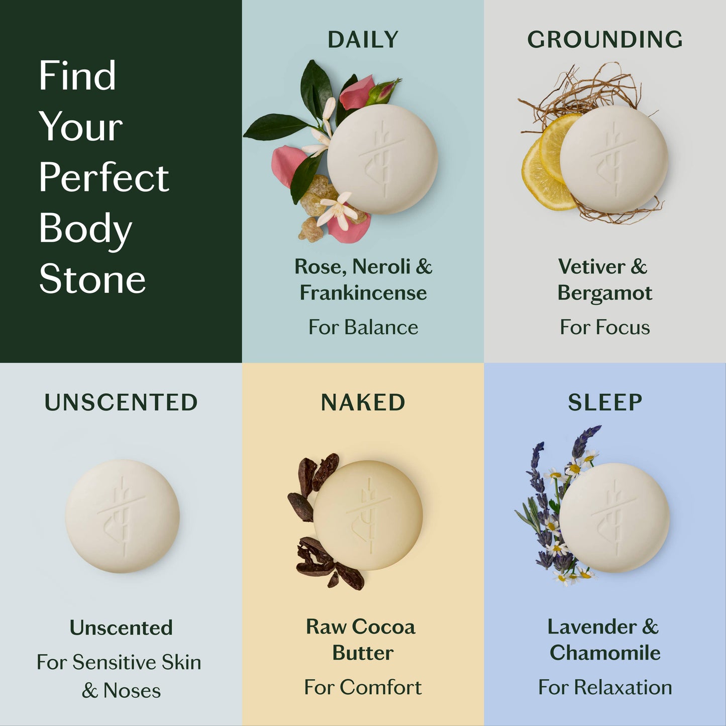 Sleep Stone | Deep Moisturizing Lotion Bar: Mini (1 oz)