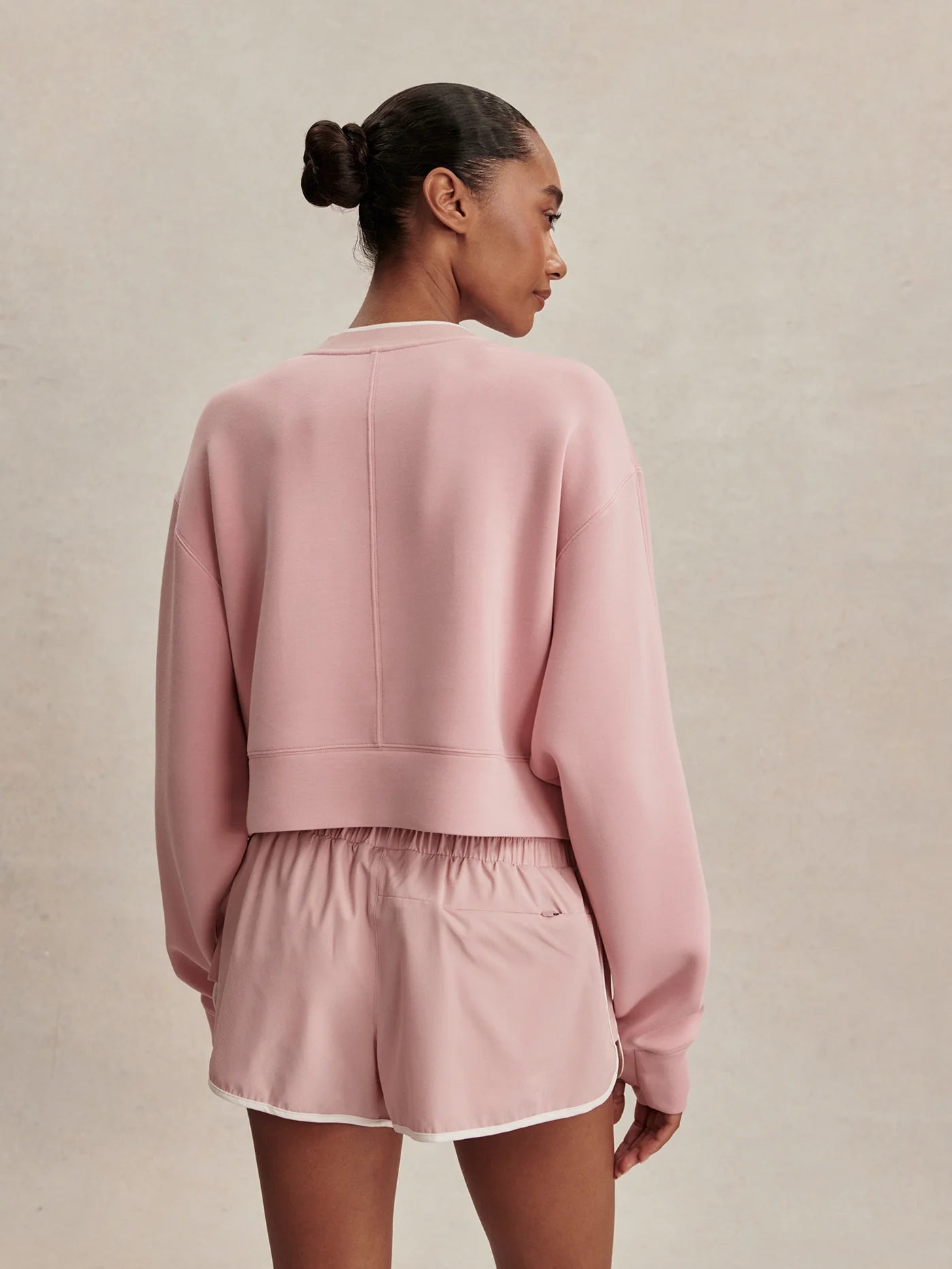 Tasmin Cropped Sweat Mauve