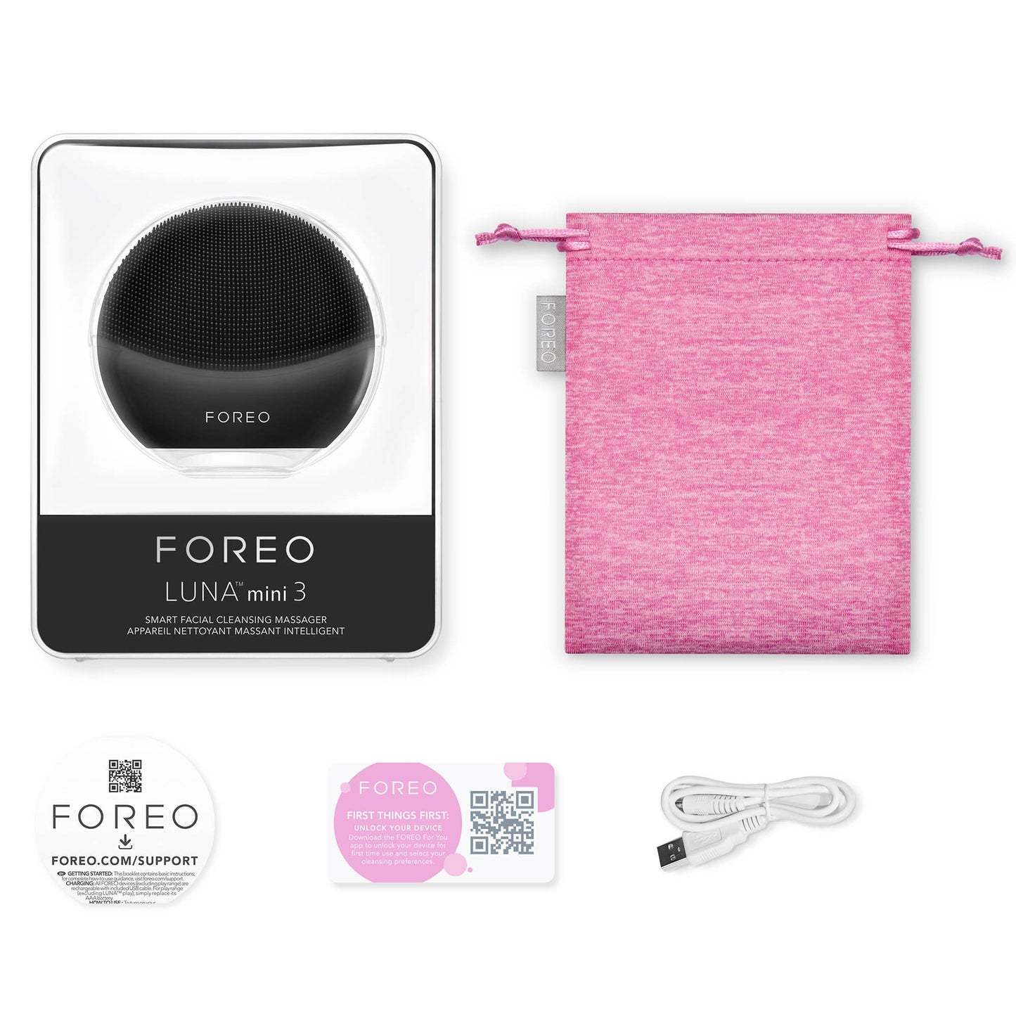 Cleansing Massager: Fuchsia