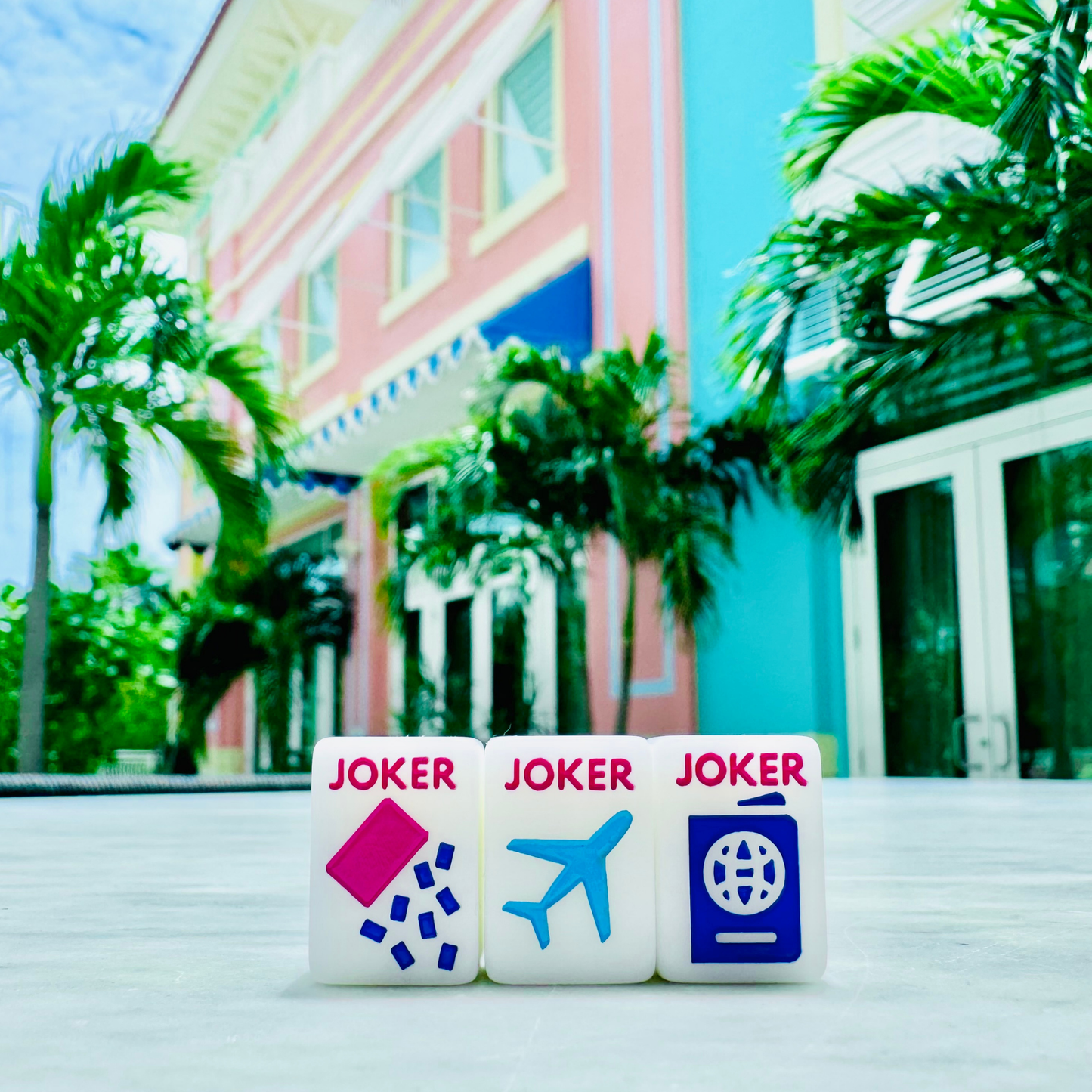 MINI TRAVEL MAHJONG White