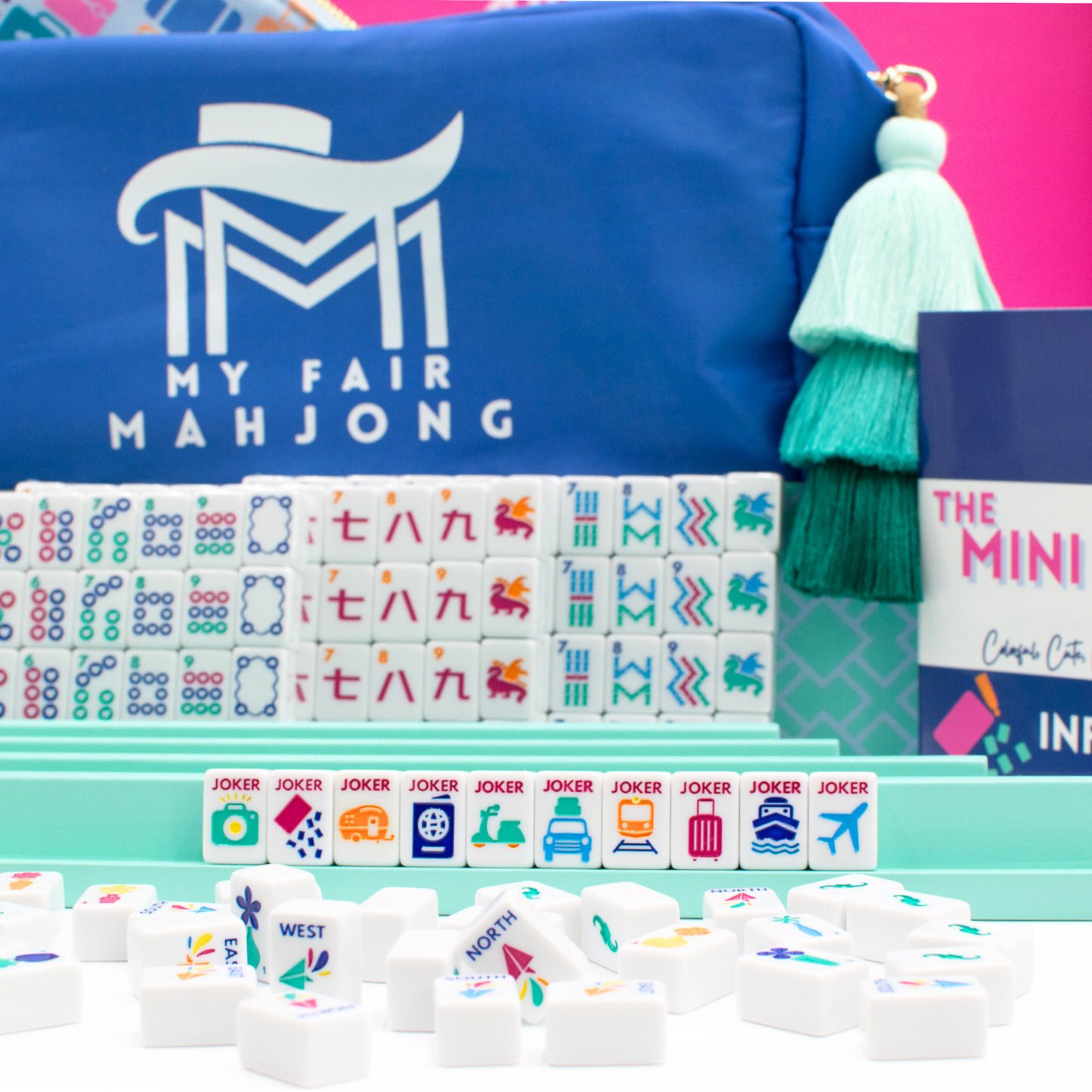 MINI TRAVEL MAHJONG White