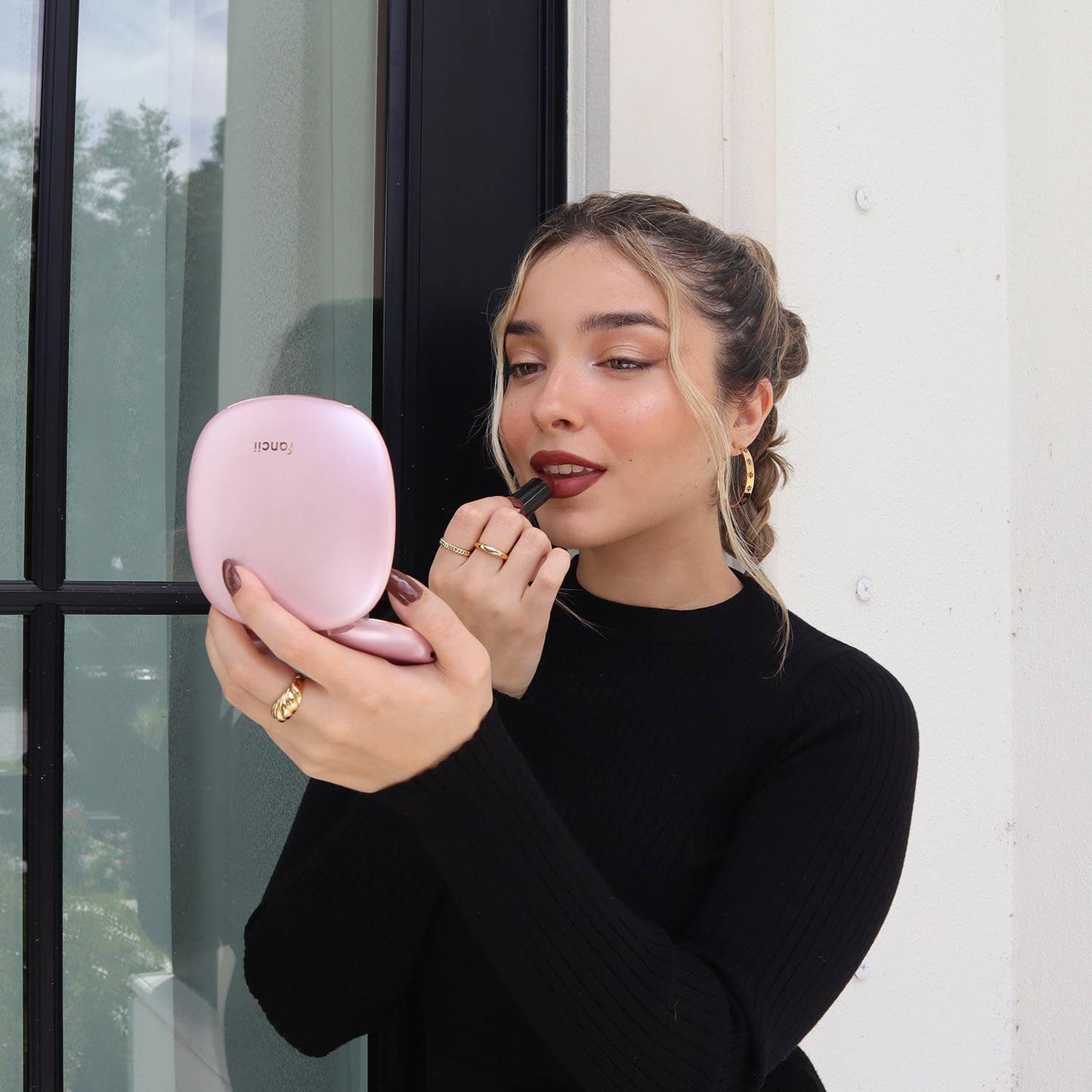 Compact Mirror: Pink