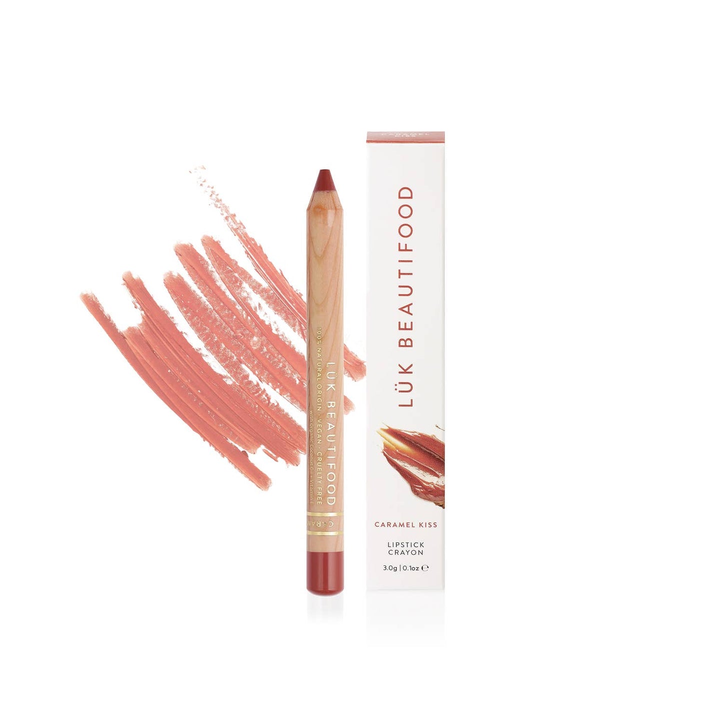 Eco-luxe Lipstick Crayon in Caramel Kiss