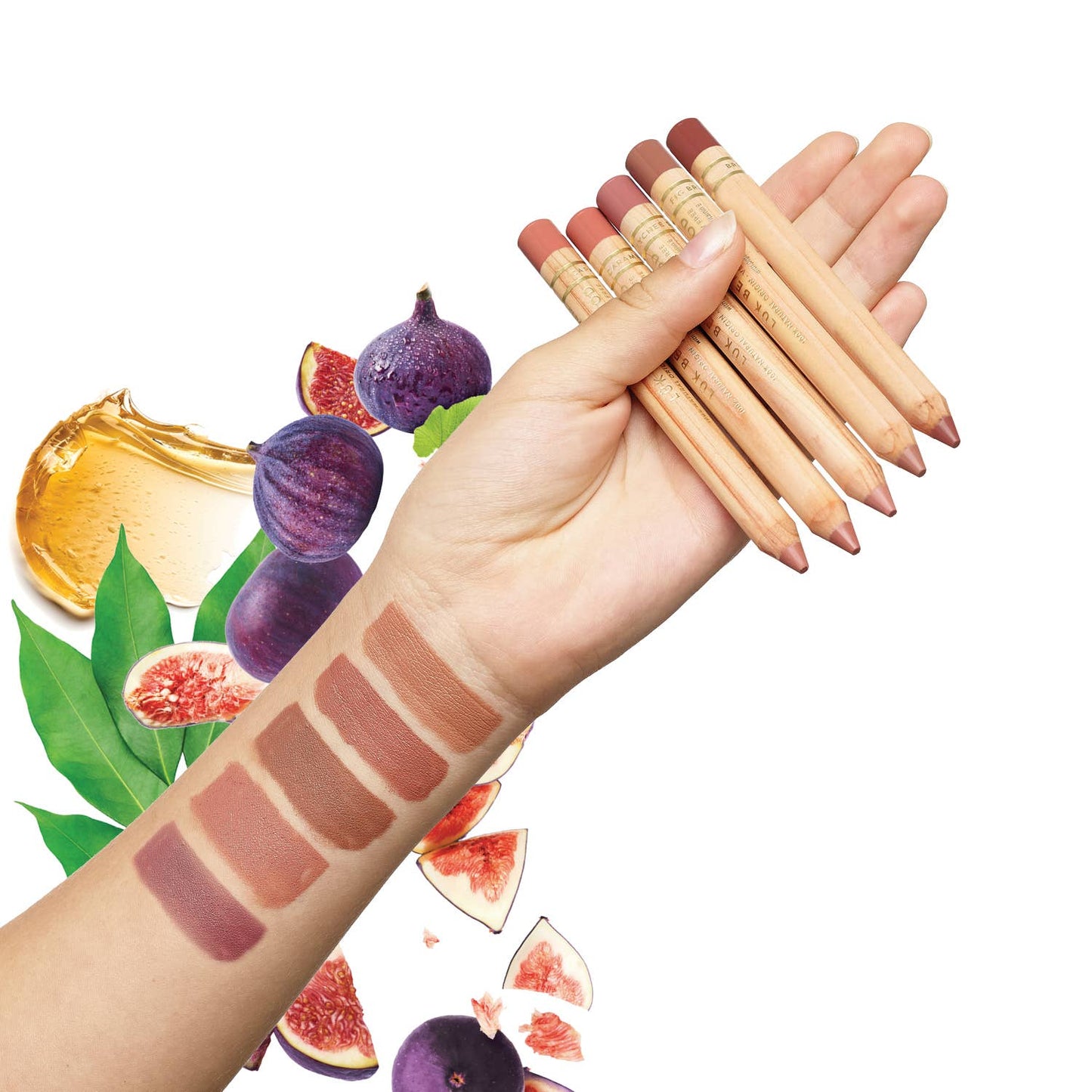 Eco-luxe Lipstick Crayon in Caramel Kiss