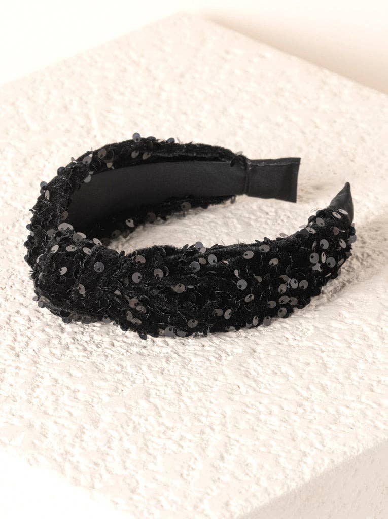 Sequined Headband PNK