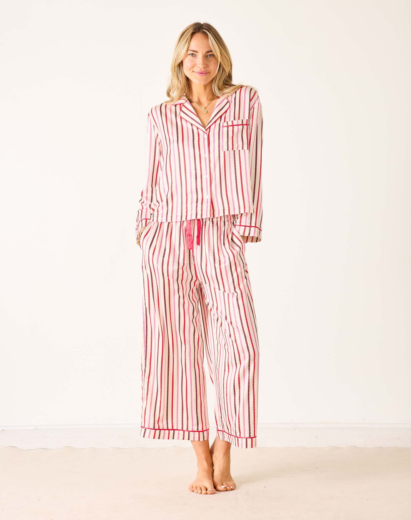 Satin Sailor PJ Set-Carousel