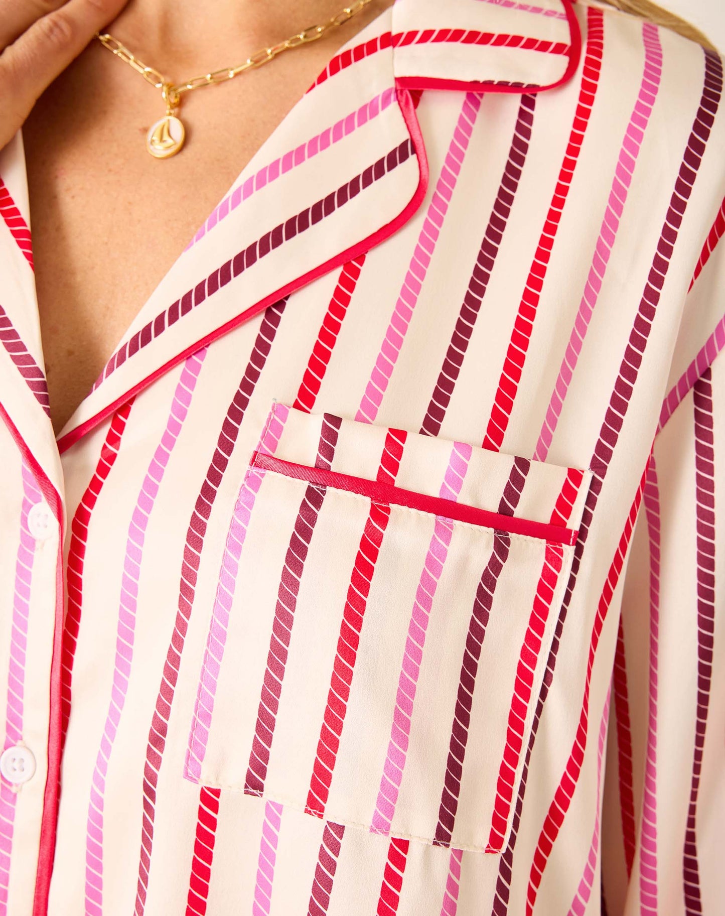 Satin Sailor PJ Set-Carousel