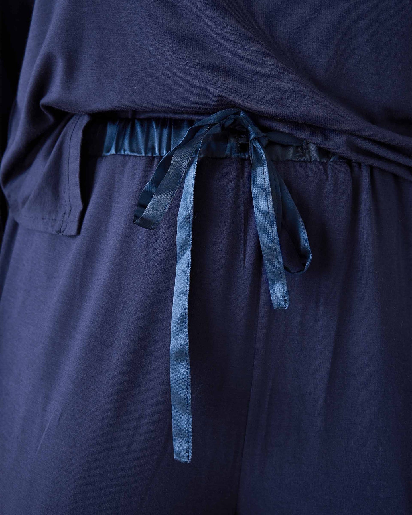 Satin Sailor PJ Set-Navy