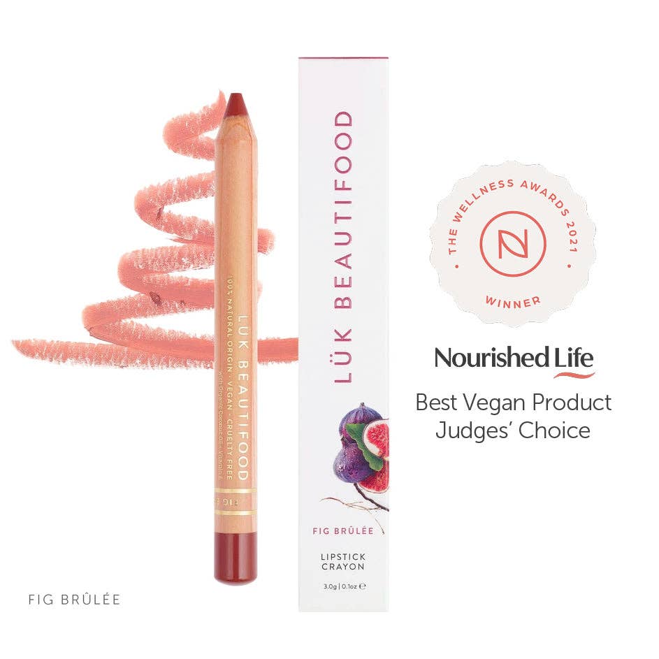 Eco-luxe Lipstick Crayon in Fig Brûlée