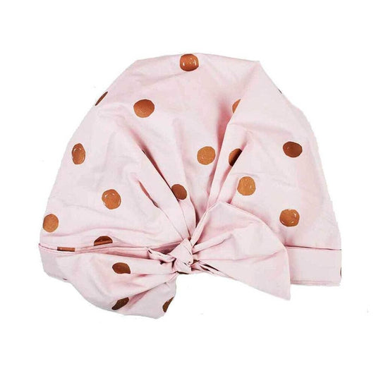 Luxury Shower Cap - Blush Dot