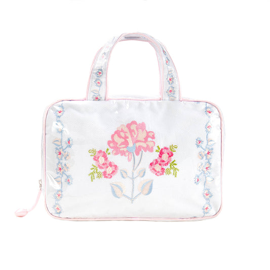 EMBROIDERED BAG: PINK