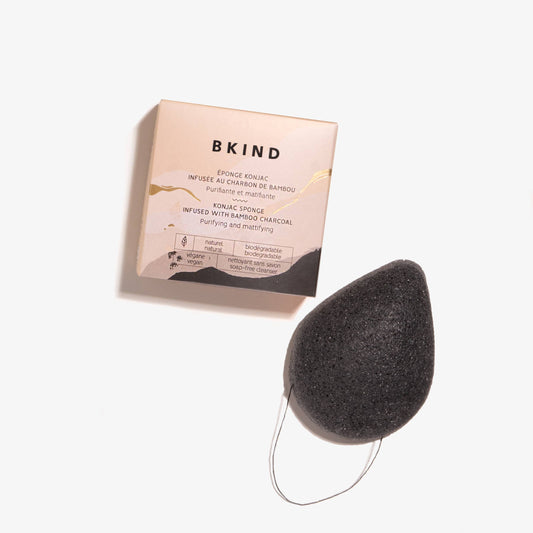 Konjac Facial Sponge - Bamboo Charcoal