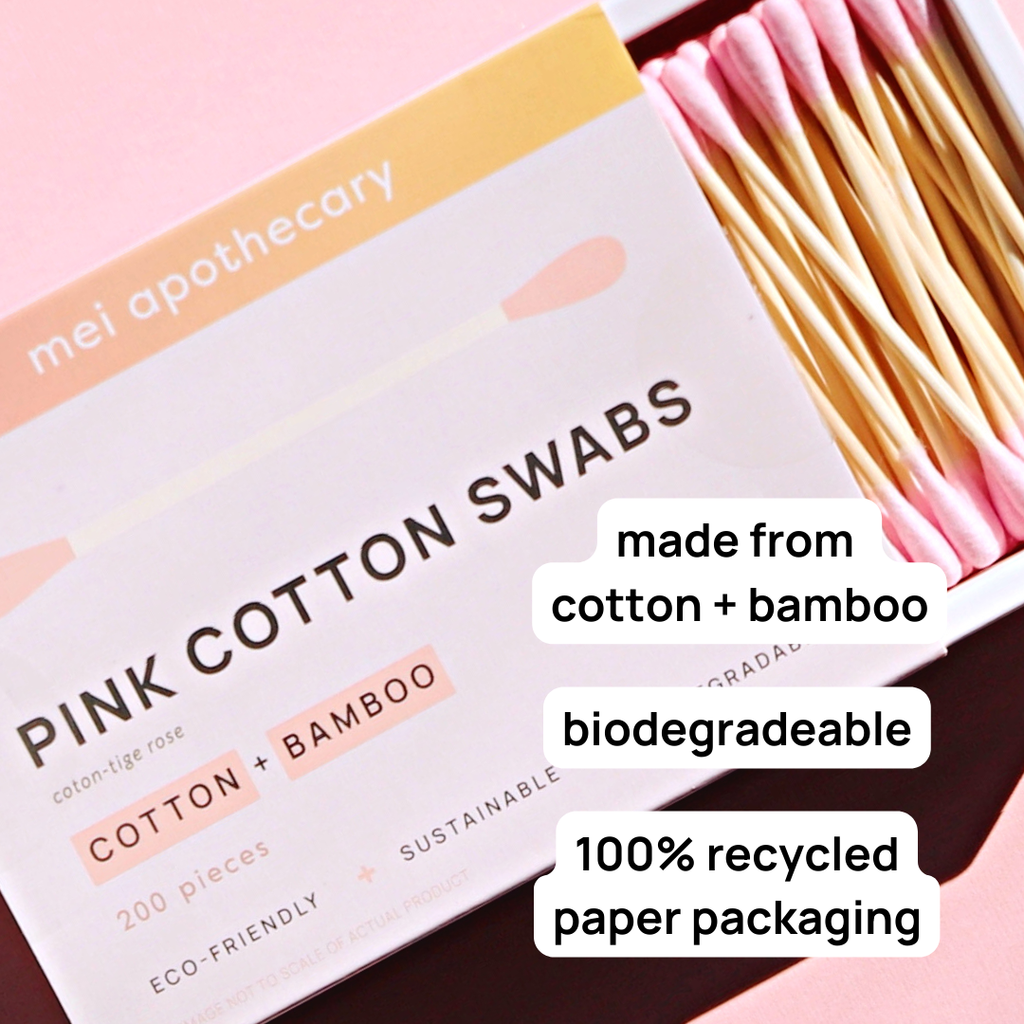 Pink Cotton Swabs