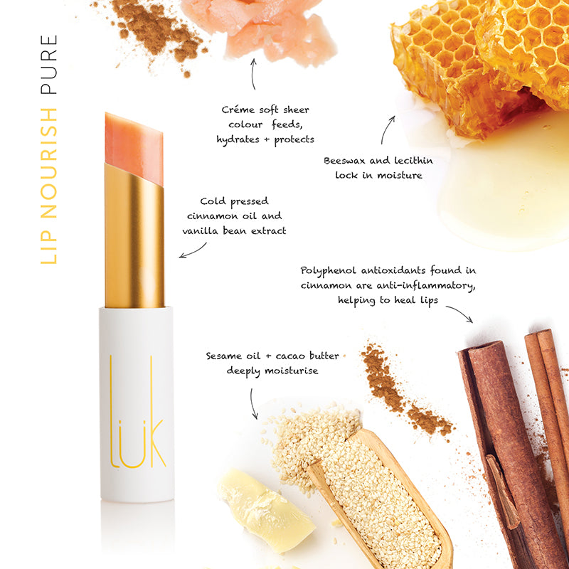 luk beautifood 100% NATURAL LIP NOURISH™